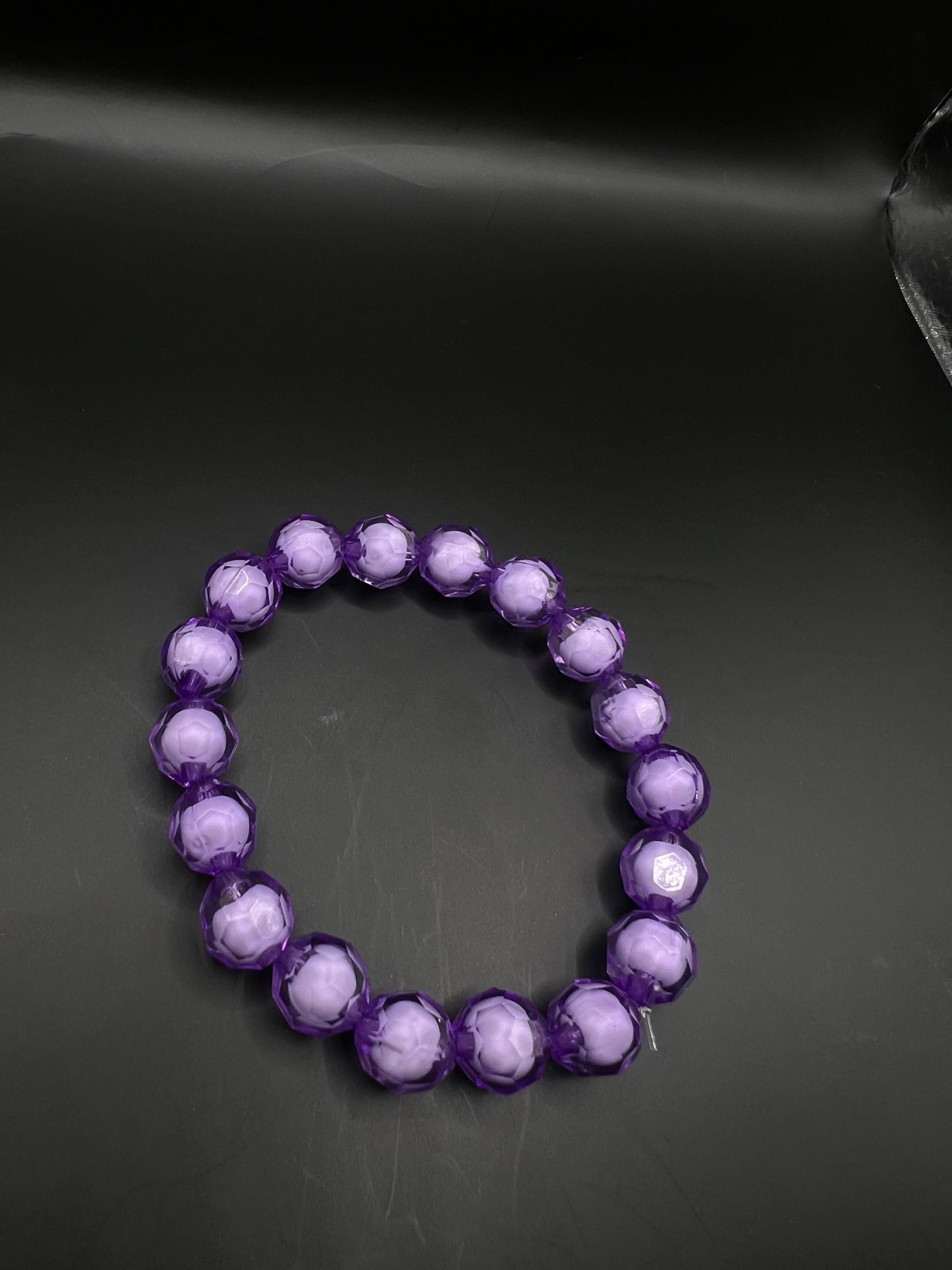 Purple Fizz Beaded Bracelet