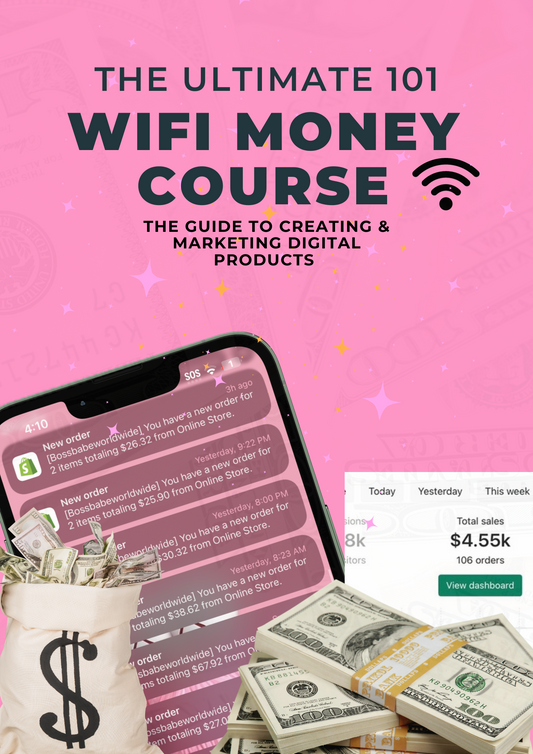 Wi-Fi Money Course: Creating Digital Products & Marketing (groupchat included)