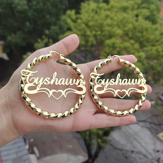 Rope Twist Custom Hoops