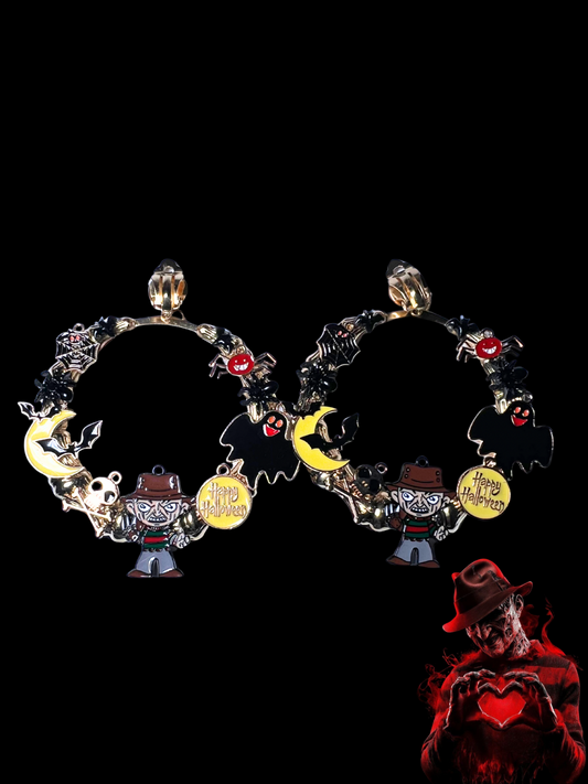 Welcome To My Nightmare Clip On Hoops