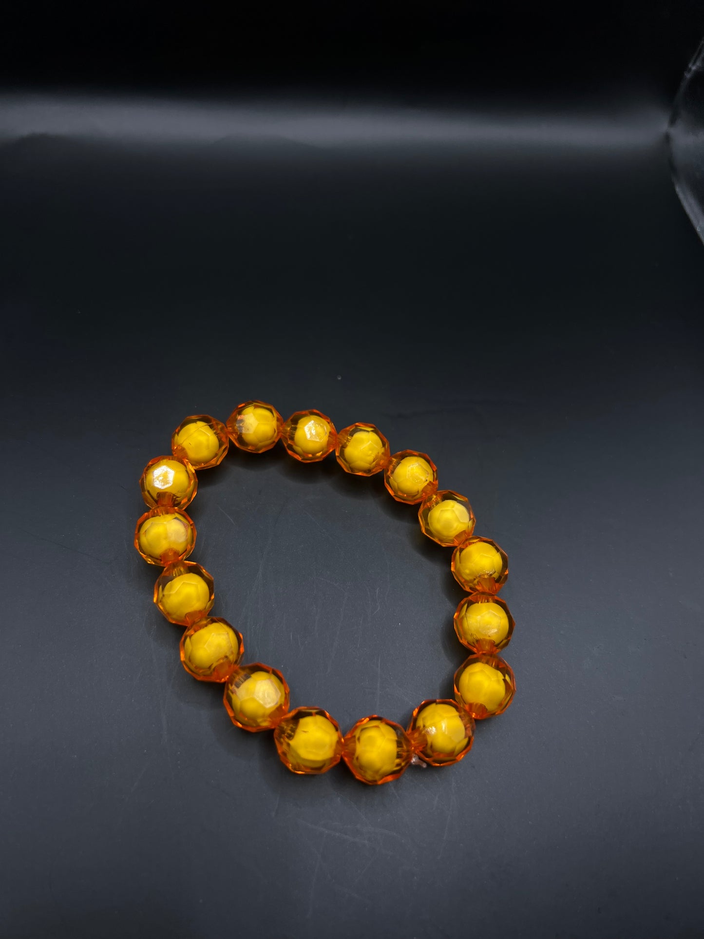 Orange Beaded Bracelet