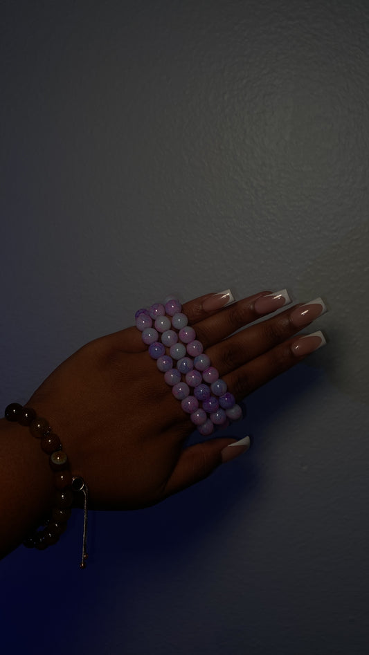 Cotton Candy Beaded Bracelet