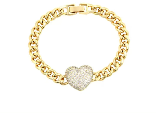 Love Hard Heart Bracelet