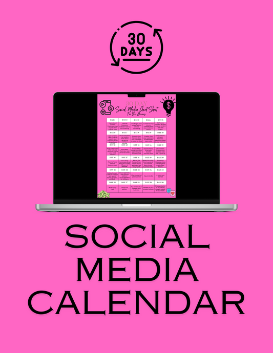 Social Media Calendar (Content Ideas) FREEBIE