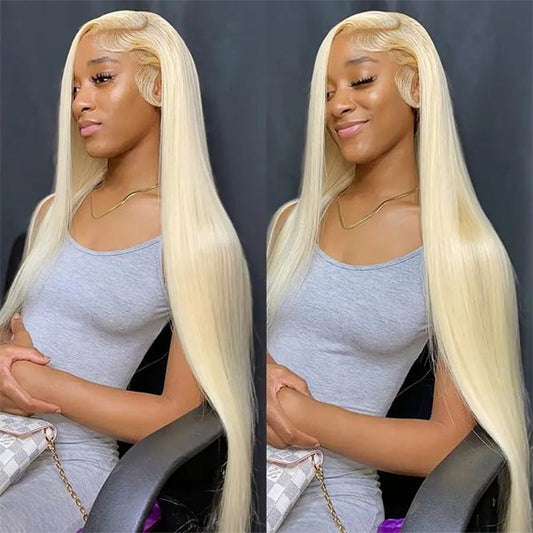 13x6 HD Lace 613 Blonde Straight Human Hair