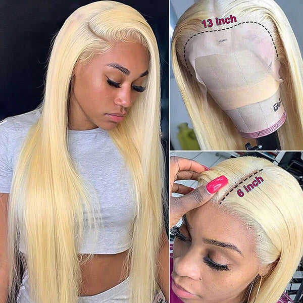 13x6 HD Lace 613 Blonde Straight Human Hair