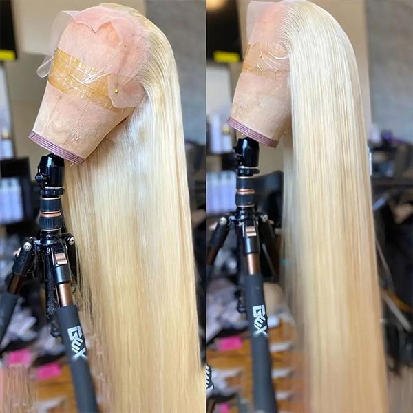 13x6 HD Lace 613 Blonde Straight Human Hair