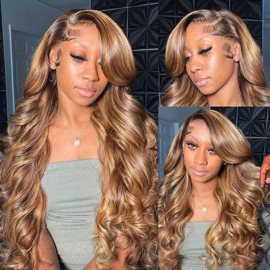 13x6 HD Lace Front Highlight Human Wig