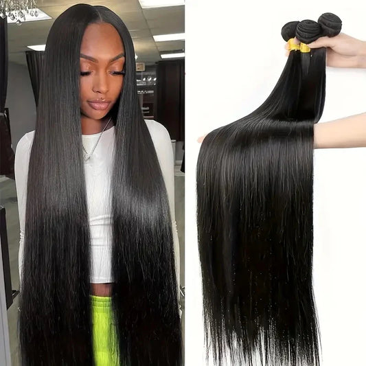 Brazilian 3 Bundles Straight Virgin Human Hair