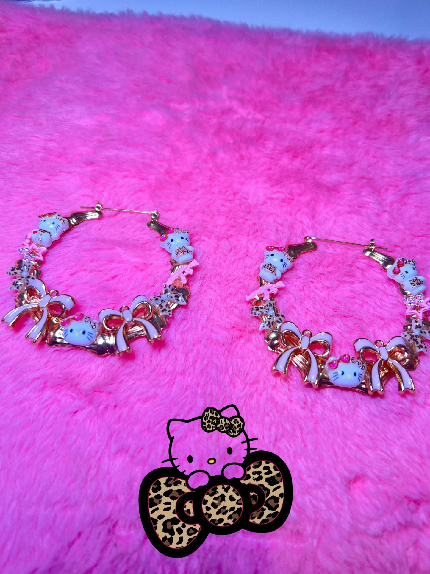 Cheetah Kitty Hoops