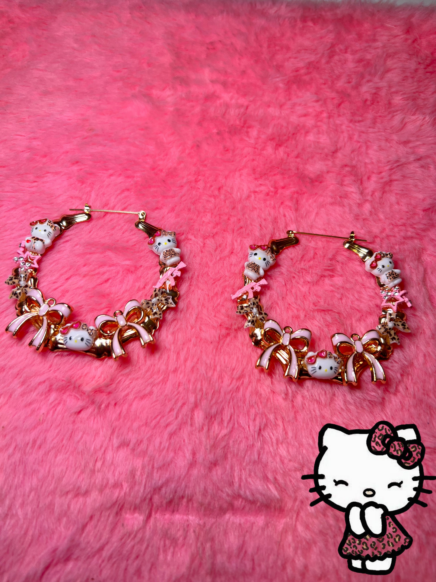 Cheetah Kitty Hoops