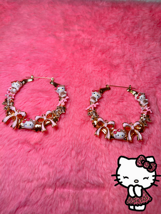 Cheetah Kitty Hoops