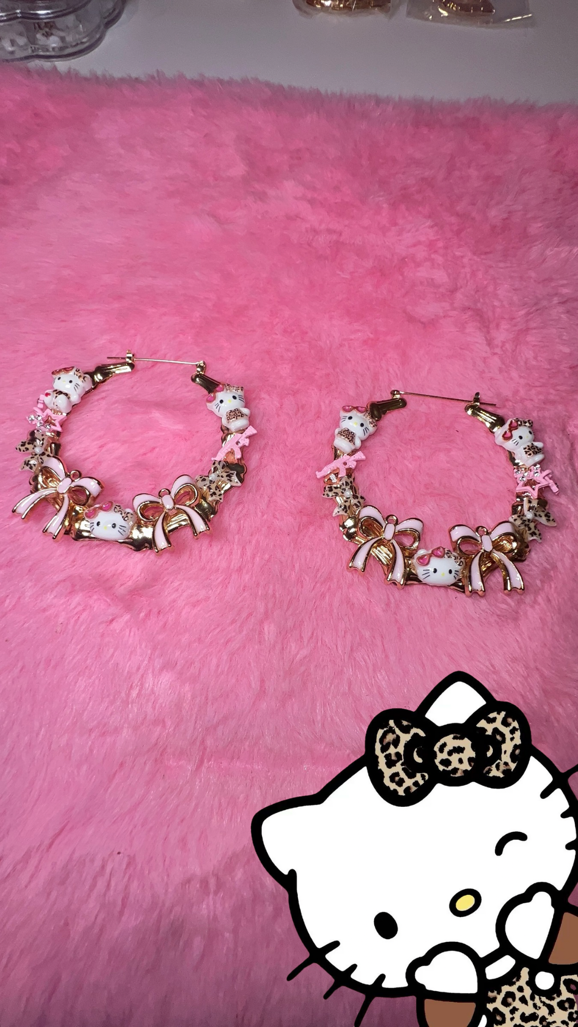 Cheetah Kitty Hoops